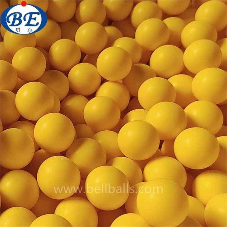 Bola de plástico amarillo sólido de 20 mm