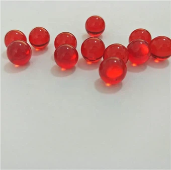 Bolas de cristal rojas de 8 mm de diámetro.